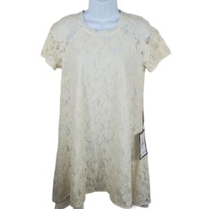 Rachel Rachel Roy Lace Midi Cream Color  Dress Size 6